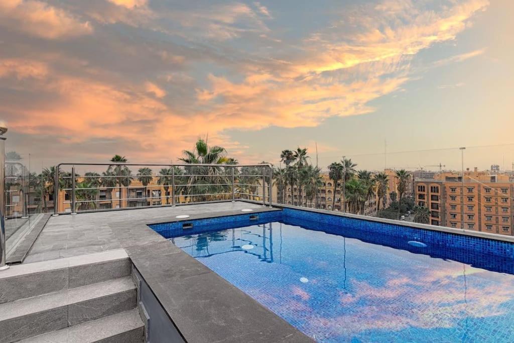 Appartement Cosy Au Coeur De Marrakech Avec Piscine مراكش المظهر الخارجي الصورة