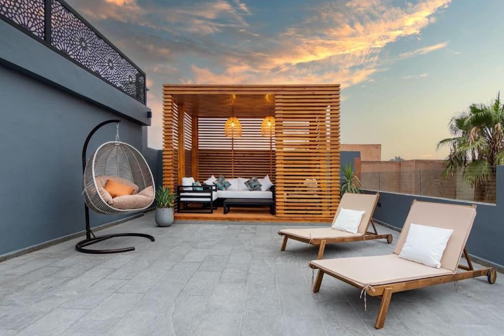 Appartement Cosy Au Coeur De Marrakech Avec Piscine مراكش المظهر الخارجي الصورة